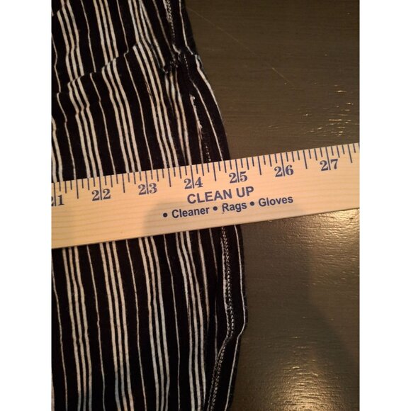 C Sleeveless Scoop Neck Dress Womens Size S Black White Stripes Casual Wear - Picture 9 of 9